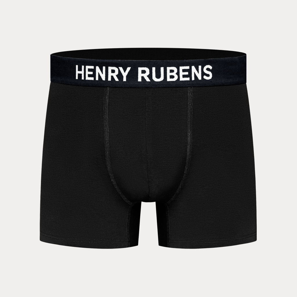 Men's Boxer Briefs 3 - Pack Black - Henry Rubens