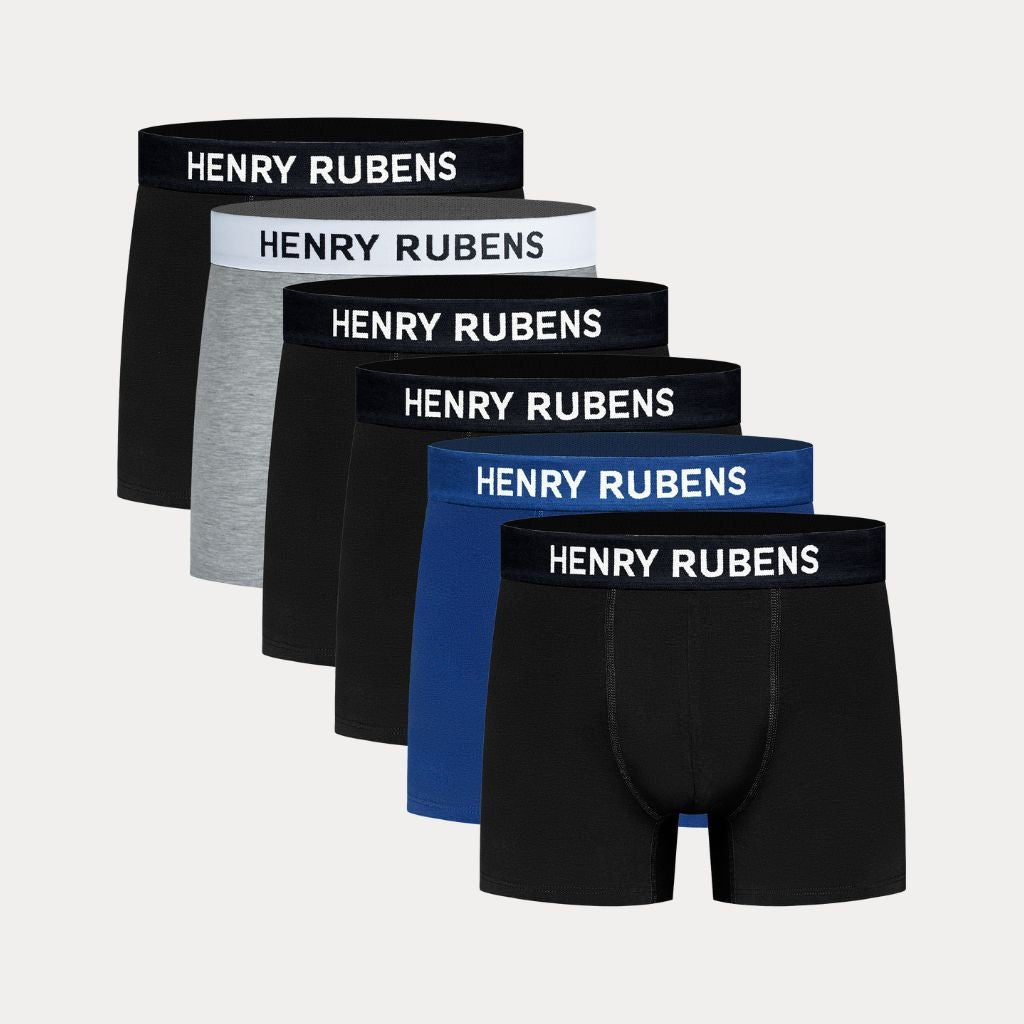 Men's Boxer Briefs 6 - Pack Mix - Henry Rubens