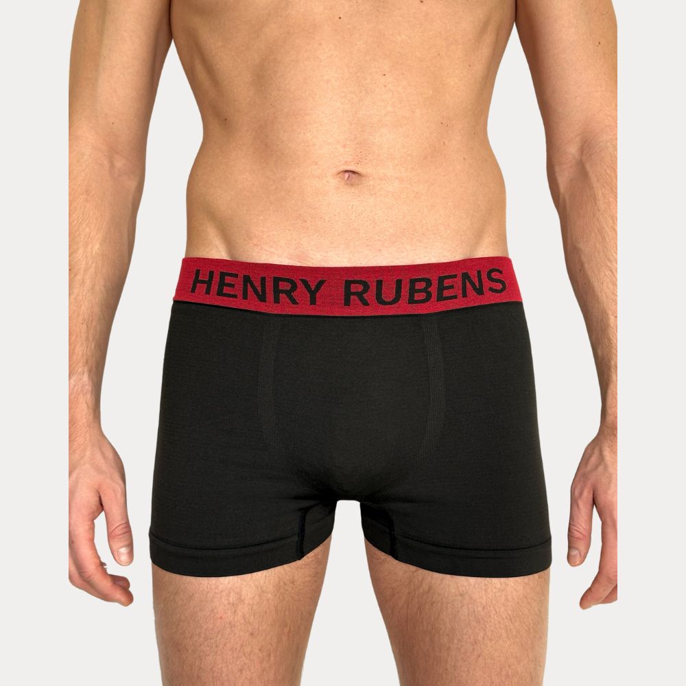 Microfiber Boxershort 10 - Pack Black - Henry Rubens